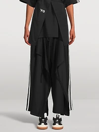 Wide-Leg Track Pants