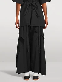 Wide-Leg Track Pants