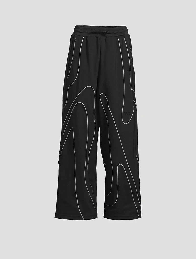 Wide-Leg Track Pants