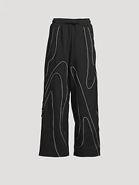 Wide-Leg Track Pants