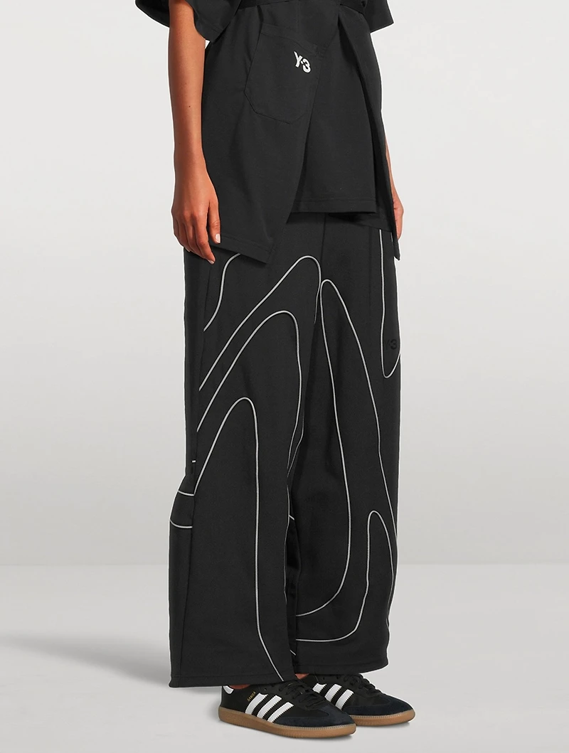 Wide-Leg Track Pants