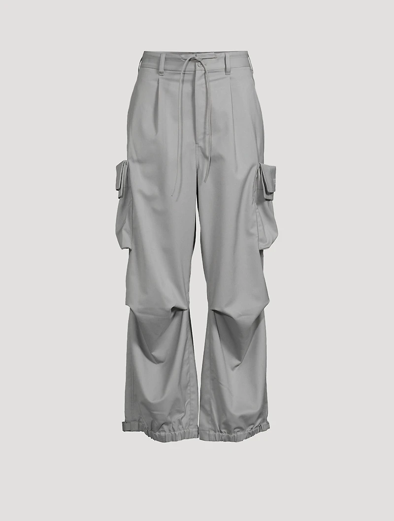 Wide-Leg Cargo Pants