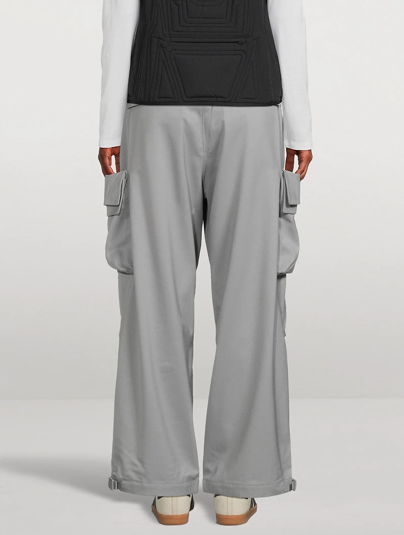 Wide-Leg Cargo Pants