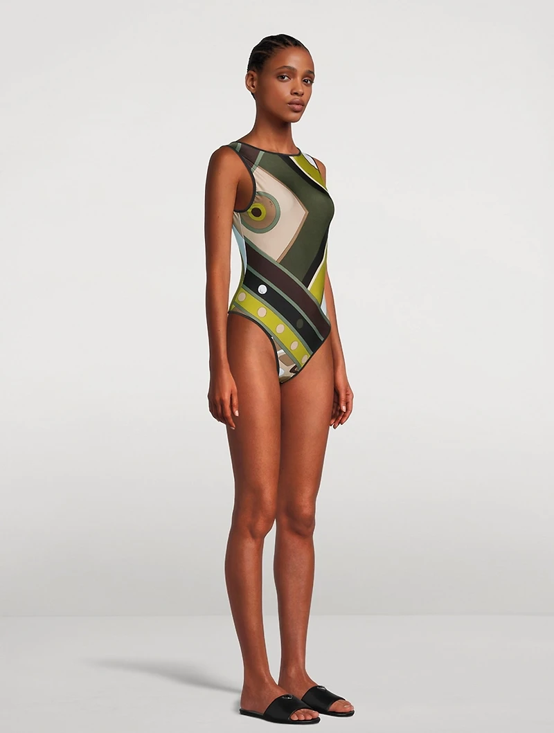 One-Piece Swimsuit Vivara Print