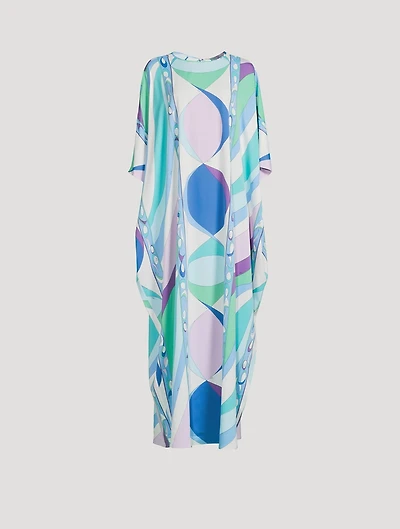 Caftan In Iride Print