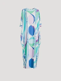 Caftan In Iride Print
