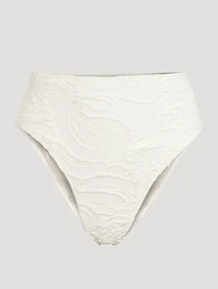 High-Waisted Jacquard Bikini Bottom