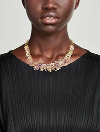 Enamel Flower Garden Necklace
