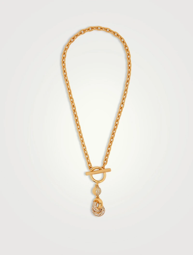 Love Knot On A Chain Necklace