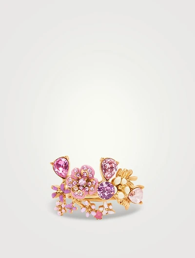 Enamel Flower Garden Ring