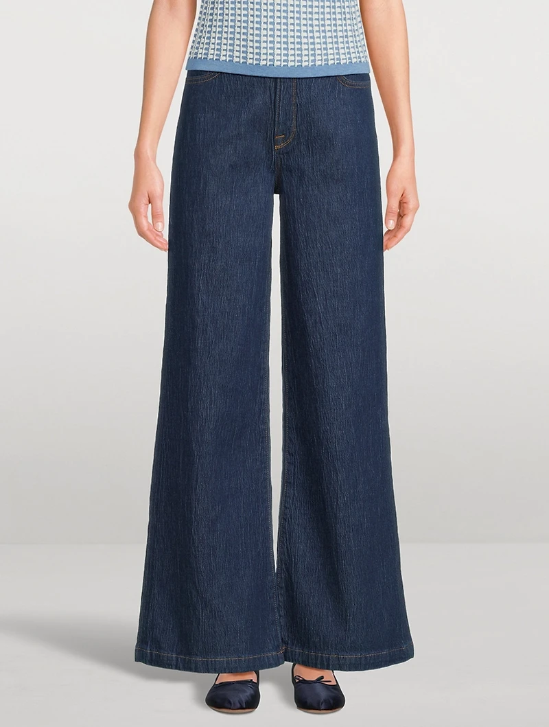 Ms. Fonda Wide-Leg Jeans