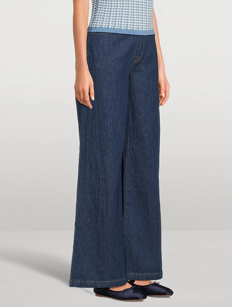 Ms. Fonda Wide-Leg Jeans