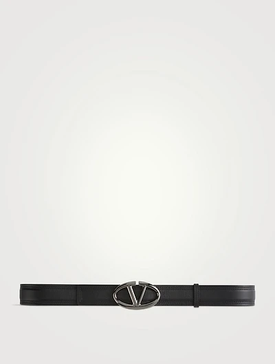 VLogo Signature Leather Belt