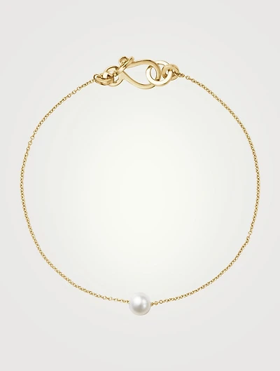 Stella Main 14K Gold Bracelet With Pearl
