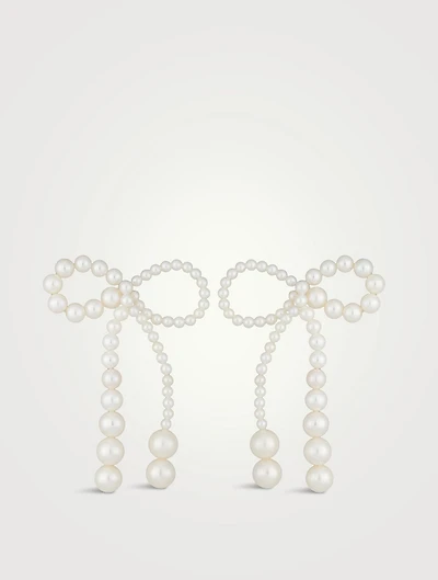 Grande Rosette De Perles 14K Gold Earrings
