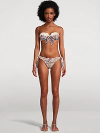 Ottie Knotted Bikini Set Paisley Print