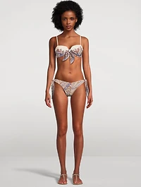 Ottie Knotted Bikini Set Paisley Print