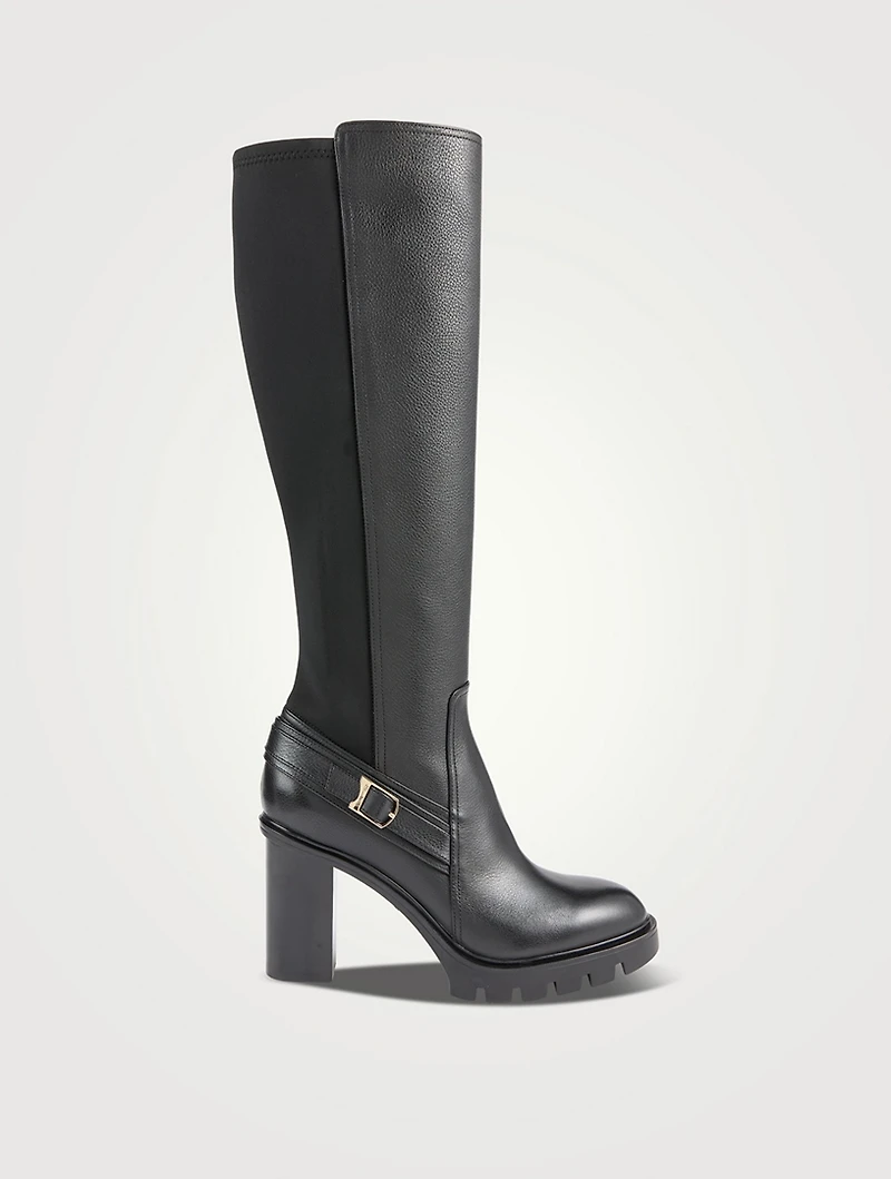 Neo Leather Knee-High Boots