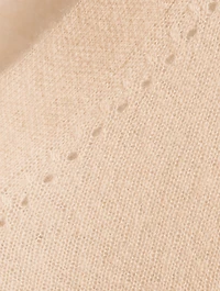 Short-Sleeve Pointelle Sweater