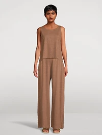 Stretch Linen Tank Top