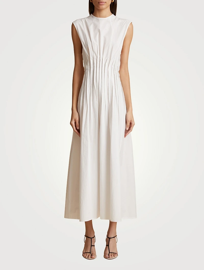 The Wes Pintuck Poplin Dress