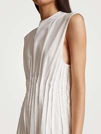 The Wes Pintuck Poplin Dress