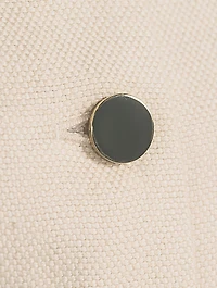 Belted Basket-Weave Linen Shirt Dress