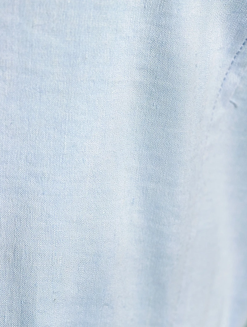 Good Linen Belted Midi Dress