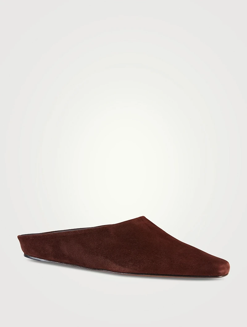 Alba Suede Flat Mules
