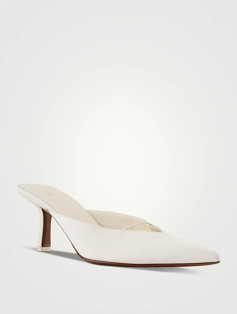 Matar Crepe de Chine Mules