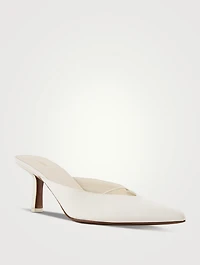Matar Crepe de Chine Mules