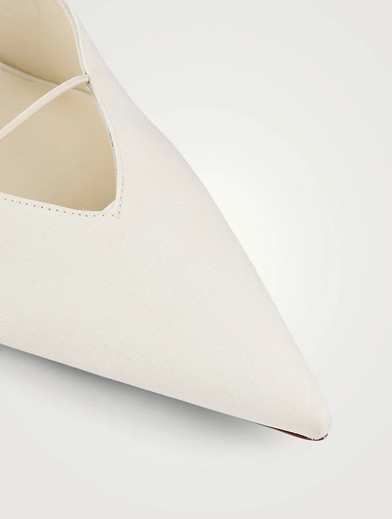 Matar Crepe de Chine Mules