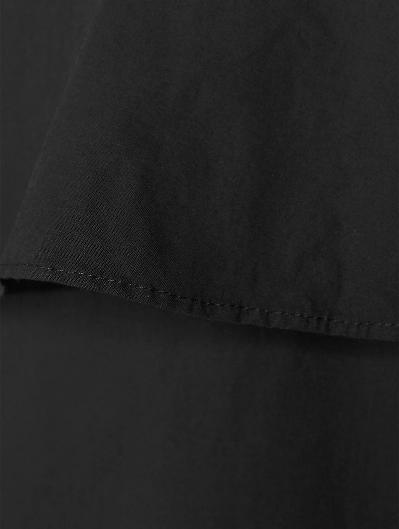 Sable Ruffle-Trimmed Slip Dress
