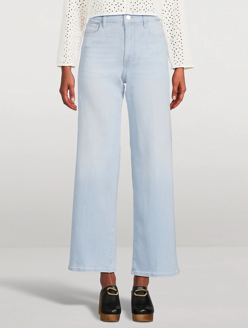 Le Slim Palazzo Wide-Leg Jeans