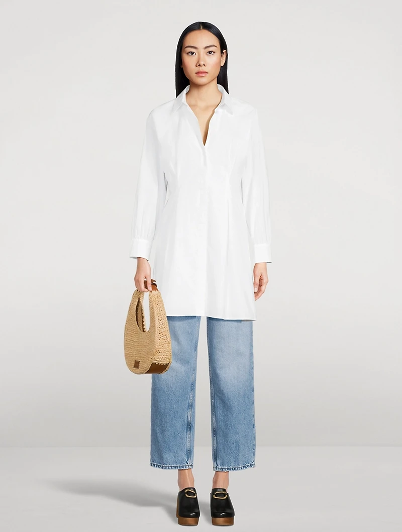 Pleated Shirt Dress