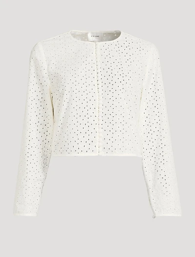 Cotton Eyelet Jacket
