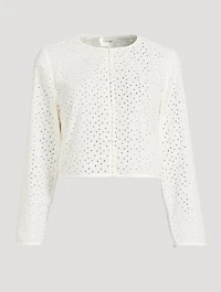 Cotton Eyelet Jacket