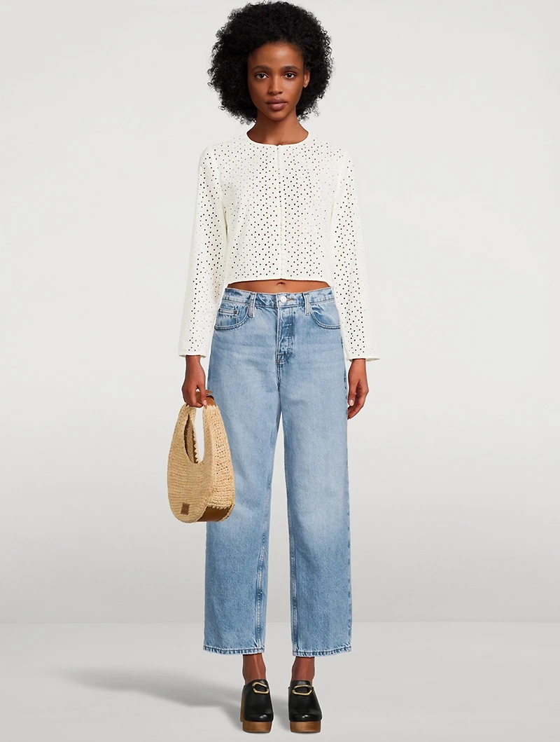 Cotton Eyelet Jacket