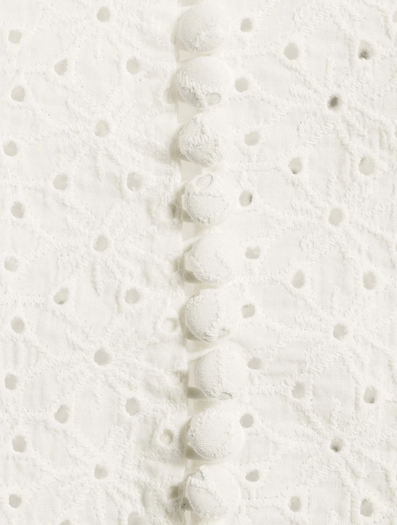 Cotton Eyelet Jacket
