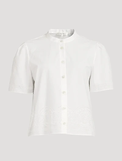 Embroidered Poplin Shirt
