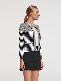 Compact Stripe Cardigan