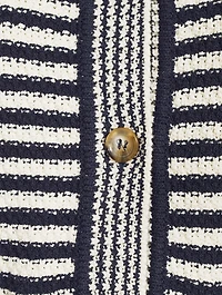 Compact Stripe Cardigan