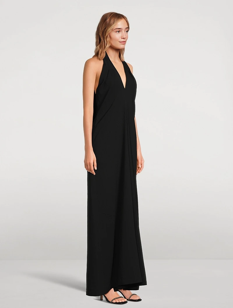 Keyhole Halter Jumpsuit