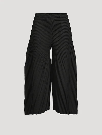 Linen Like Pleats Pants