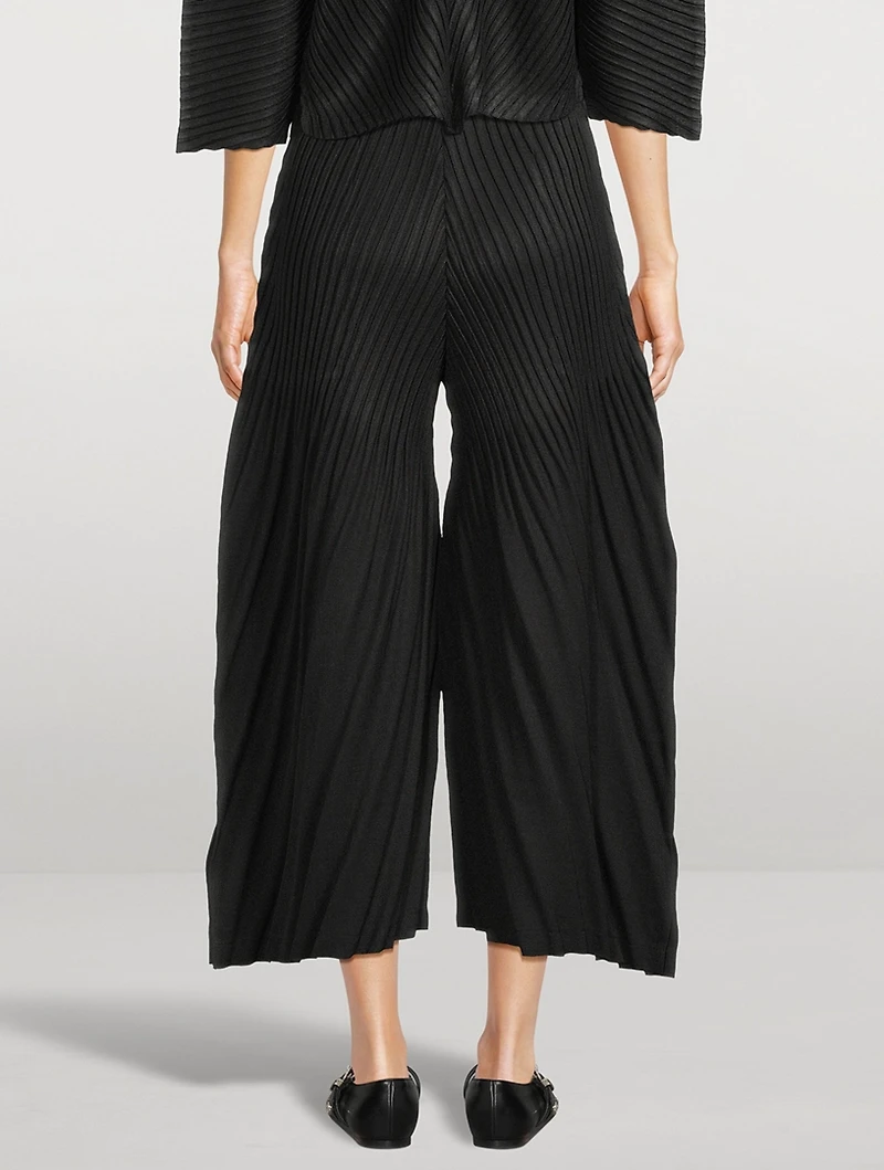 Linen Like Pleats Pants