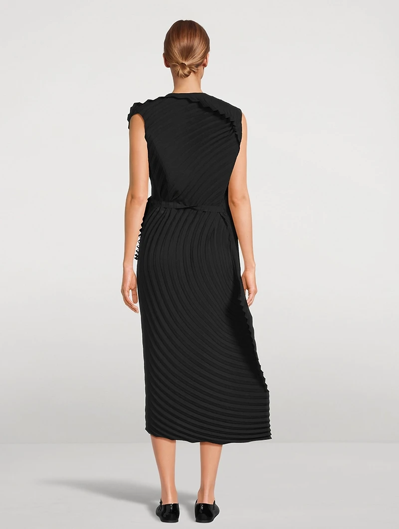 Resonant Pleats Dress