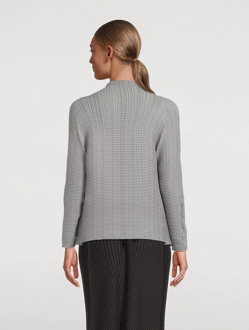 Wooly Pleats Cardigan