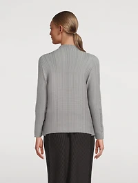 Wooly Pleats Cardigan