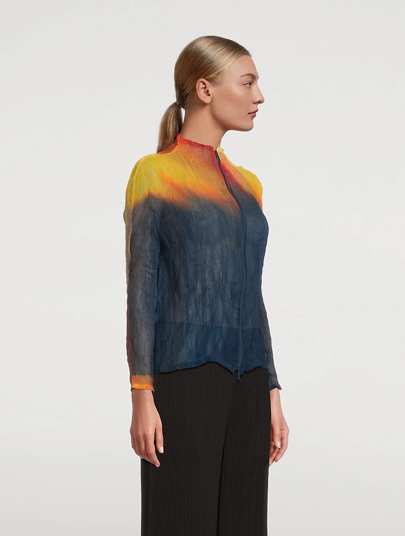 Light Leak Chiffon Twist Jacket