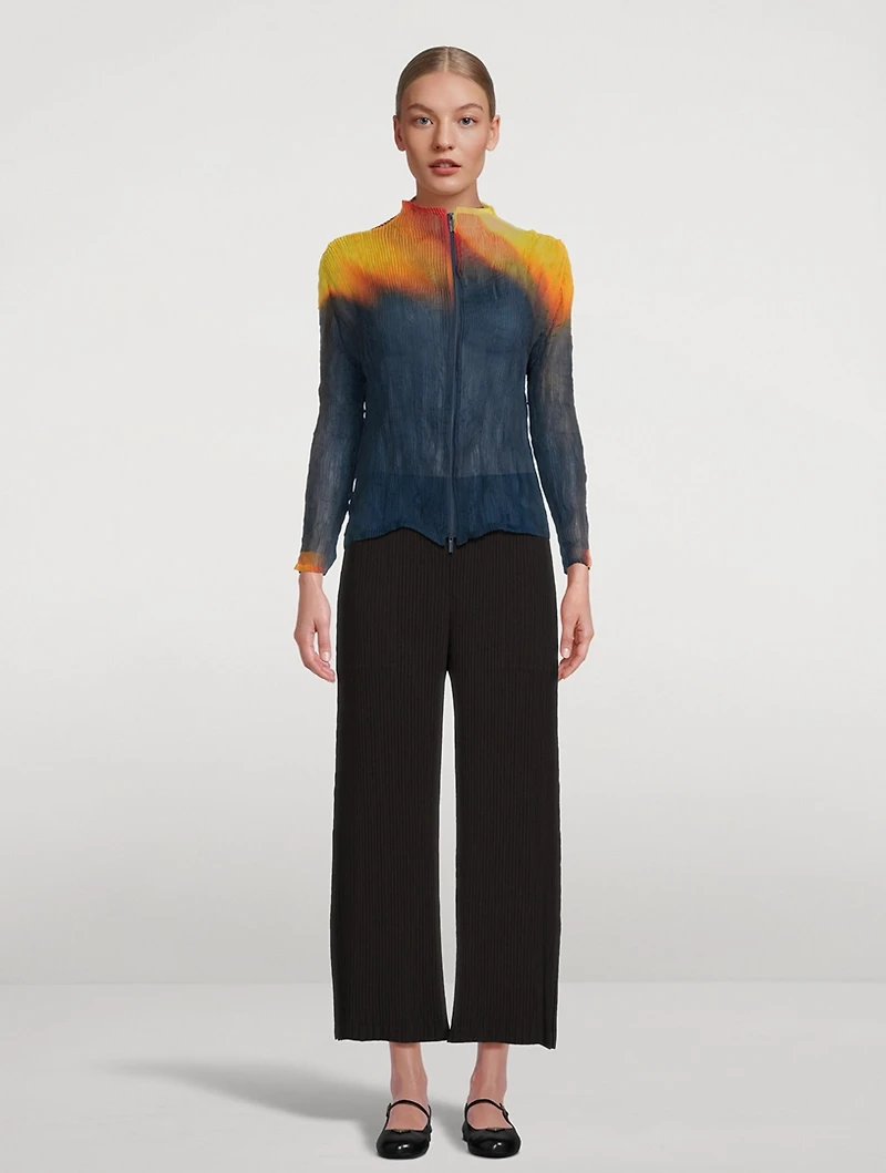 Light Leak Chiffon Twist Jacket